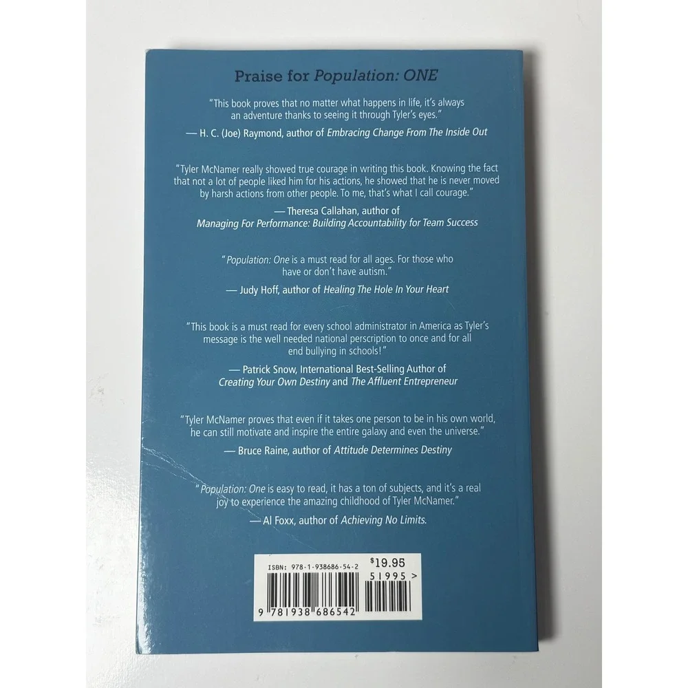 Population One Autism Adversity and the Will to Succeed Tyler McNamer‎ Paperback